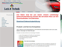 Tablet Screenshot of lackundtechnik.at